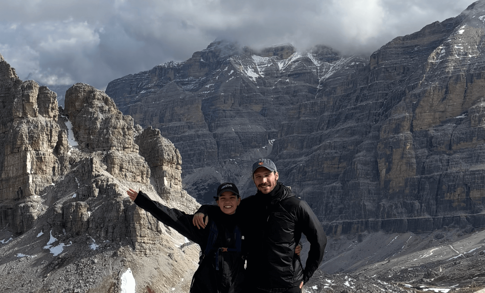 Carina & I at the Dolomites National Park.